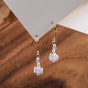 2025年フラーレンパールピアス 金属アレルギー対応素材 18k金 開運アクセサリー