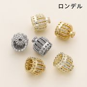 18Kコーティング　真鍮　ビーズ　ロンデルフリンジ帽子王冠　DIY　ブレスレット　アクセサリー卸売り